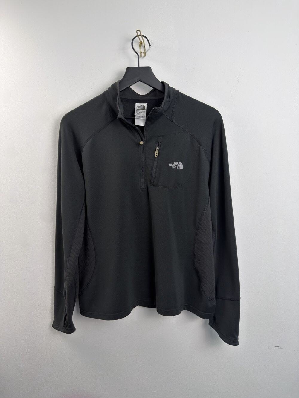 The North Face Jacket Women's XLarge Blue Nylon Quarter Zip Flight Series